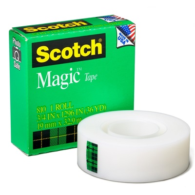 810 3/4 X 1296 Magic Tape Clear Tape For Desk Disp. 1&quot;Core 3-M70016031984 3-M70016031984