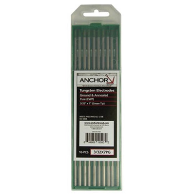 Anchor 3/32X7pg 3/32 Inch Pure Tungsten Electrode 100-3/32X7PG ANC3/32X7PG