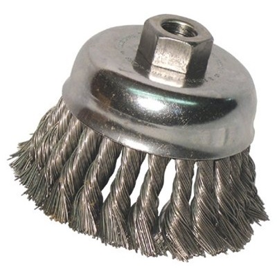 Anchor 4Kc58 Knotted Wire Cup Brush, 4 Inch Dia., 0.02 Inch Carbon Steel Wire 102-4KC58 ANC4KC58