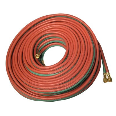 Anchor Lb253 Red/Green Synthetic Rubber Grade R Twin Welding Hose With B-B Fitting, 3/16 Inch X 25 Ft 907-LB253 ANCLB253