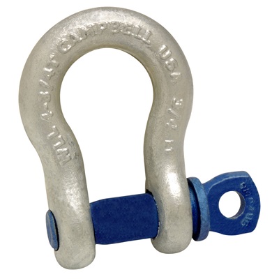 Campbell 541-0735 7/16"" Galv. Scr.Pin Anchor Shackle 1-1/2 Ton 5410735 CAM5410735