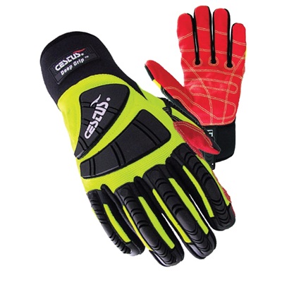 Cestus Deep Grip 3026 Pro Series Gloves, Green, Xl   CES3026-XL