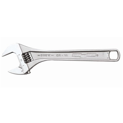 C-Lock 8&quot; Adj. Wrench Chrome Finish 808W CHL808W