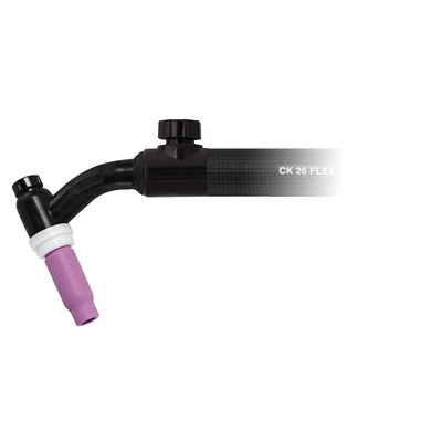 C.K Worldwide Ck26v Fx Gas Cooled Flexible Tig Torch Body With Valve, 200 Amp CK26V FX CKWCK26V FX