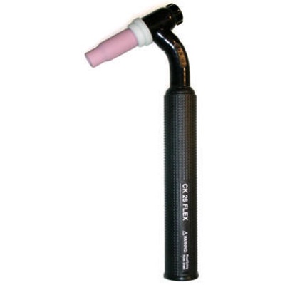 C.K Worldwide Ck26v-25-Rfx Rubber Cable Gas Cooled Flexible Tig Torch Body With Valve, 200 Amp, 25 Ft Cable CK26V-25-R FX CKWCK26V-25-RFX