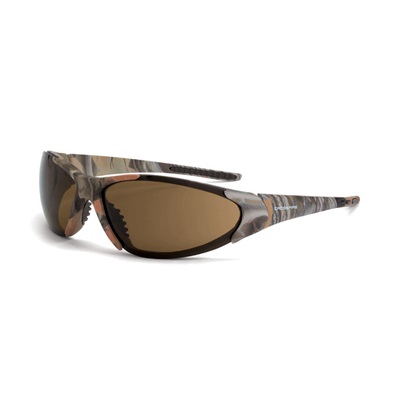Crossfire 18146 High Definition Brown 2 Mm Panlite Polycarbonate Core Safety Glasses, Universal 18146 CPE18146