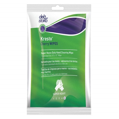DEB Kresto Cherry XL Hand Wipes - Heavy Duty Cleaning Wipes In Bucket