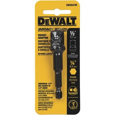 Dewalt Socket Adapter 1/4&quot; To 1/2&quot; DEWDW2547IR DEWDW2547IR