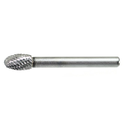 Drillco Se-3, Solid Carbide Burr Dbl-Cut Cylindrical Ball End Double Cut Sc-3 7E124ADC DRI7E124ADC