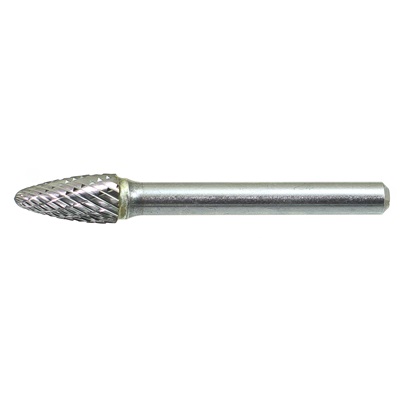 Drillco 7000F Series Solid Carbide Bur, 3/8 Inch Dia., 3/4 Inch L, Round Tree 7F124ADC DRI7F124ADC