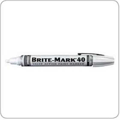 Dykem 40008 Brite Mark White Valve Action Marker 12/Bx MTX40008 DYK40008