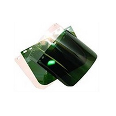 Dynaflux Uv4199mdg Dark Green Molded 9-3/4"X 19" Face Shield UV4199MDG DYNUV4199MDG