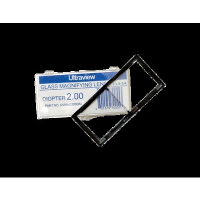 Dynaflux Ultraview Uvmag100gm Polycarbonate Magnifying Lens, 4-1/4 Inch L X 2 Inch W UVMAG100GM DYNUVMAG100GM