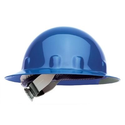 Fiber Metal Supereight E1rw71a000 Blue Thermoplastic Full Brim Hard Cap, 8 Point Ratchet E1RW71A000 FIBE1RW71A000