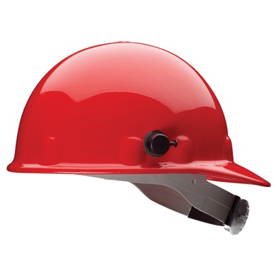 Fibre Metal E-2Qrw Red Thermoplastic Protective Cap W/3-R Ratchet Headband &amp; Quick-Lok Block E2QRW15A000 FIBE2QRW15A000