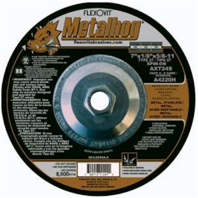 Flexovit 7X1/8X5/8-11 Axt24s Metalhog Grinding Disc T27 A4220H FLEA4220H