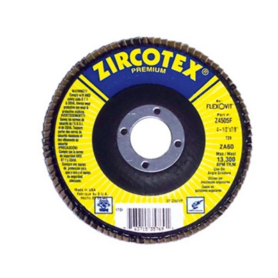 Flexovit Zircotex Z4540f 80-Grit Zirconia Alumina Type 27 Premium Flap Disc, 4-1/2 Inch X 7/8 Inch Z4540F FLEZ4540F