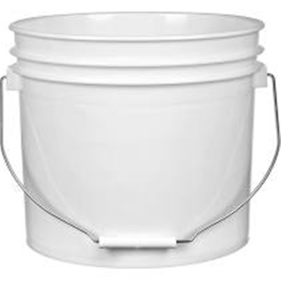 3.5 Gallon Open Head Plastic Pail White (Pb3-1/2G - 3-1/2)   GNSLT3.5OHW
