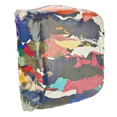 Colored T-Shirt Rags In 25Lb Clear Package - 30 Per Pallet GNSRAG7999-25PB GNSRAG7999-25PB