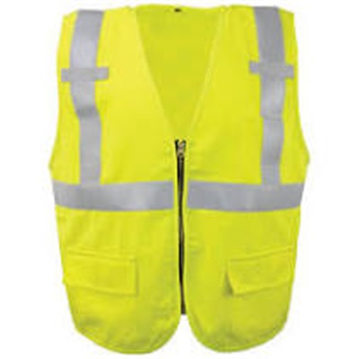 Ironwear 1284-Fr-Lz Lime Vest 2X Cl Ii Se W/ Psc Logo And Zipper IWRP1284FRLZ2XL IWRP1284FRLZ2XL