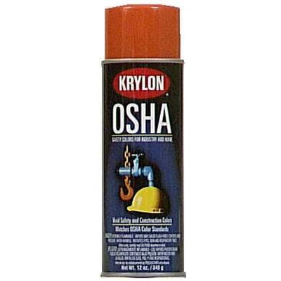 Krylon K02410 12 Oz Aerosol Can Solvent Based Spray Paint, Gloss Safety Orange K02410 KRYK02410