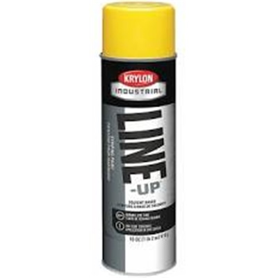Krylon 08301 Line-Up Highway Yellow 20Oz Upsidedown Pavement Striping Spray Paint 12/Cs K08301 KRYK08301