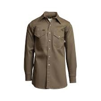 Lapco 850 Small Regular Khaki Shirt (Mid-Weight) 850-SMALL REG LAP850SMALLREG