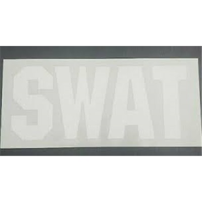 Swat White Heat Transfer Logo For Navy Coveralls   LAPC-GASSWA02
