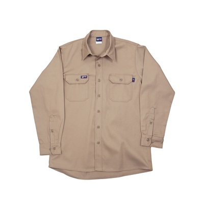 Lapco Ikh7 Xxl Long.7Oz Fire Resistant Khaki Shirt 100% Cotton IKH72XLLONG LAPIKH72XLLONG