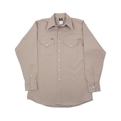 Lapco Ls-19 100% Cotton Heavy-Duty Welder Shirt, Khaki, 19 Medium, 36 Inch L, Snap, 10 Oz LS19M LAPLS19M