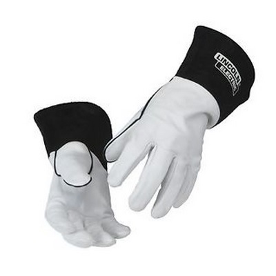 Lincoln K2981 Grain Goatskin Leather Welding Gloves, White, X-Large, Straight Thumb K2981-XL LINK2981-XL