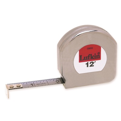 1/2&quot;&quot; X 12&#39; Mezurall Chrome Clad Tape Measure C9212 LUFC9212