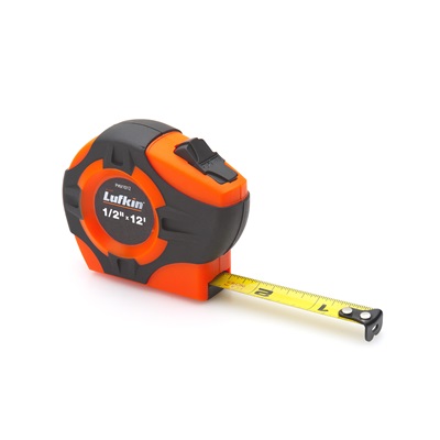 Lufkin Hv1012 1/2""X 12' Series 1000 Hi-Viz Orange Case Power Return Tape PHV1012 LUFPHV1012