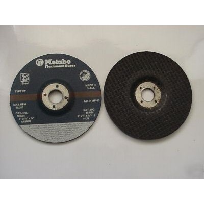 Metabo 16.554 6 X 1/4 X 7/8 T27 A24n A/O Grinding Wheel 616554000 MET616554000