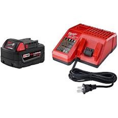 Milwaukee 48-59-1850 Starter Kit M18 Battery Pk &amp; M18/M12 Charger 48-59-1850 MLW48-59-1850