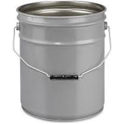 5 Gallon Black Metal Bucket Steel Pail 20 Qt 302-1252 NAS302-1252