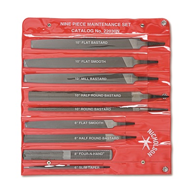File Set,9Pc,Maintenance,Pouched 22030NN NIC22030NN