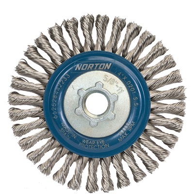 Norton Ss Stringer Bead Brush 4 X .020 X 5/8-11 6/Box 66252842233 NOR66252842233