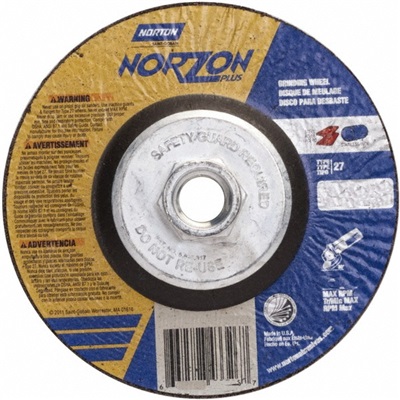 Norton 5X 1/4X 5/8-11 Norzon Plus Disc 20/Bx (Old#66252828806 66252843332 NOR66252843332