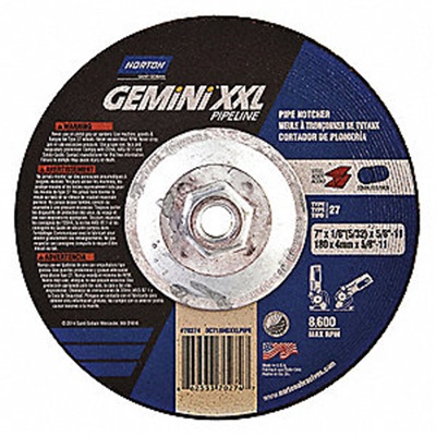 Product Details <Div> </Div> <Div>Norton Gemini Xxl Depressed Center Aluminum Oxide Wheel Grinds Fast And Tough. <Br /> <Br /> • Offers 50% More Life And Metal Removal Than Standard Aluminum Oxide Wheels<Br /> • Type 27 Wheel Is Ideal For Hard-Grade Carbon Steel Applications, Weld Repairs, Flashing, And Any Job Requiring A Quick Turnaround</Div> 66253370274 NOR66253370274