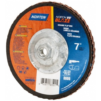 Norton 7&quot; 36 Grit Blaze Disk Replaces 66261100017 66261183498 NOR66261183498