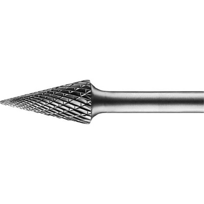Pferd 25232 3/8""X3/4"" 1/4"" Shank 28 Deg. Pointed Cone Shape Carbide Bur Alt.Dia. 25232 PFE25232