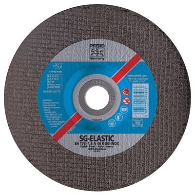 Pferd For Stainless Steel (Inox) - Performance Line Sg-Elastic For Stainless Steel (Inox) - Type 27 (Depressed Center) 63206 PFE63206