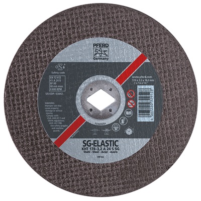 Pferd 63842 7""X1/8""X5/8"" Flat Cut-Off Wheel For Non-Ferrous Metals Type 1 63842 PFE63842