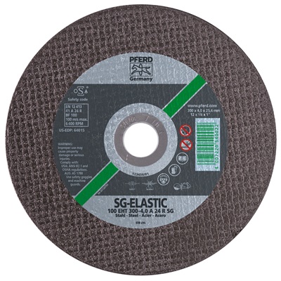 Pferd 64018 14""X1/8""X1"" Flat Cut-Off Wheel For Portable Machine Steel 64018 PFE64018