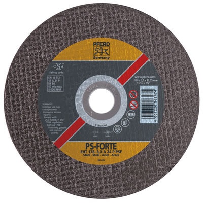 Pferd 69945 4-1/2"X.040X7/8" T1 A60p Psf Steel Cut-Off Wheel 69945 PFE69945