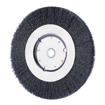 Pferd Crimped Wheel Brushes - Narrow Face - Carbon Steel Wire - 6" To 8" Diameter 80042 PFE80042