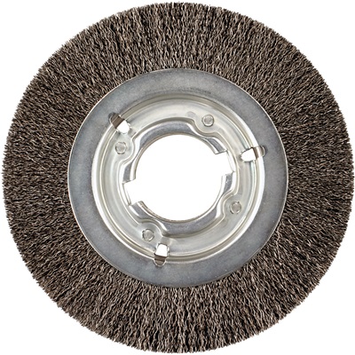 Pferd Crimped Wheel Brushes - Wide Face - Carbon Steel Wire - 10" Diameter And Larger 81259 PFE81259
