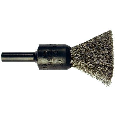 Pferd Stem Mounted End Brushes - Crimped Wire - Stainless Steel Wire 82993 PFE82993