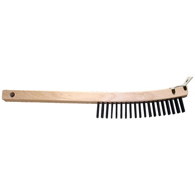 Pferd Advanced 85003 Bent Handle Wire Brush (A-47) (Carbon Steel) W/Scraper 85003 PFE85003
